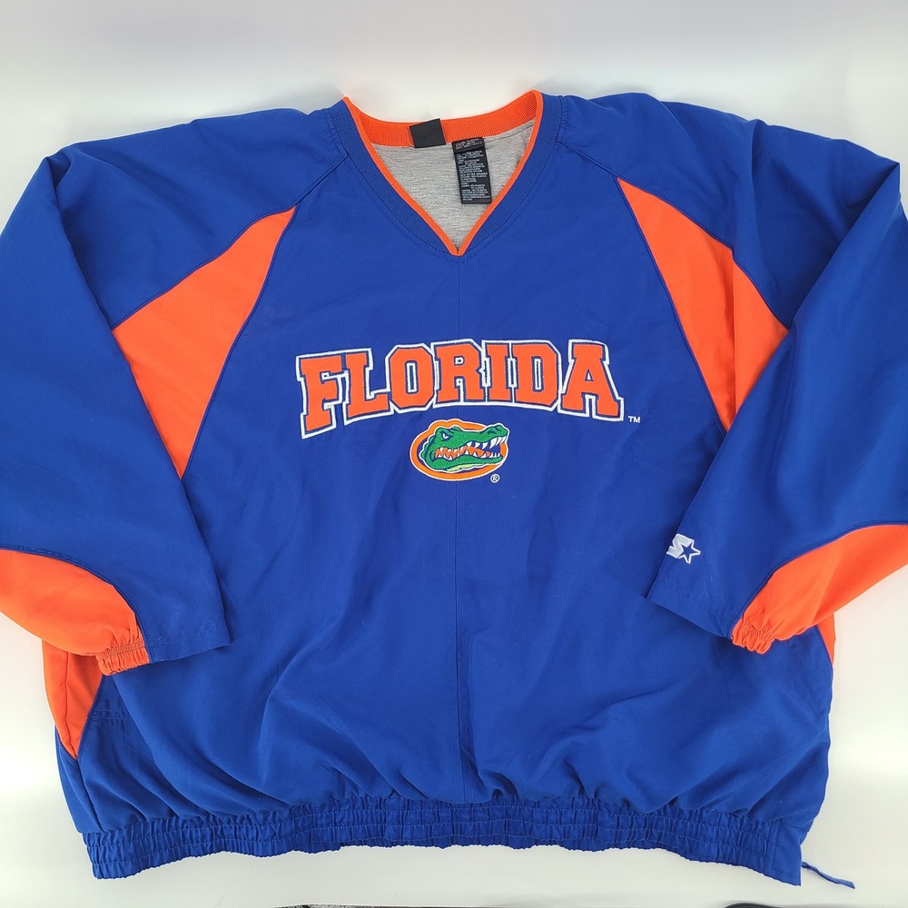 Florida Gators V-Neck‎ Pullover Windbreaker 3XL 90s Gorpcore Vintage Starter UF